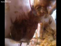 Horny Mexican grandma enjoys sucking dicks in crap